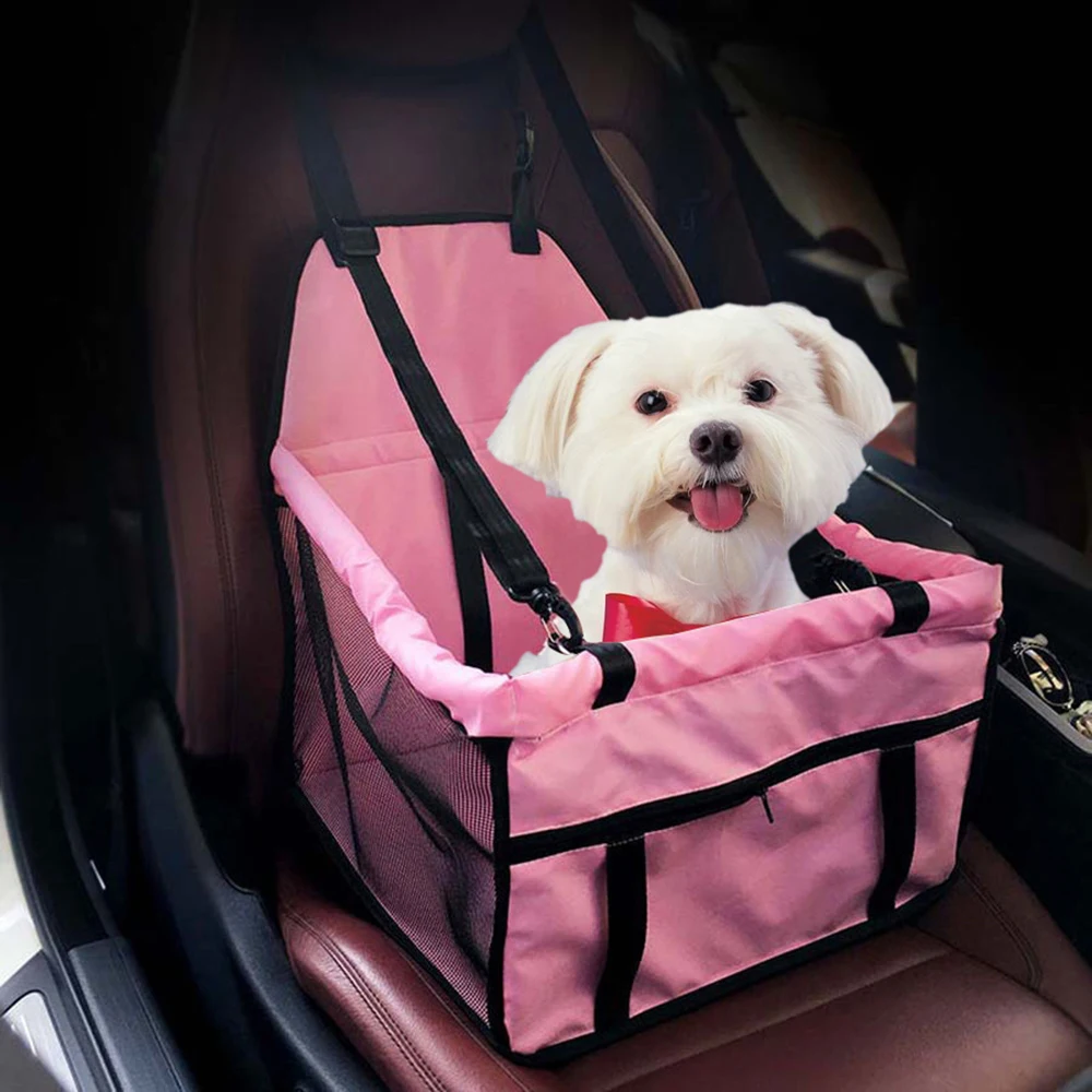 Folding Pet Dog Cat Car Seat Bag Carriers Pet Carrier Safety Mesh Dog