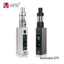 Vaptio S75 vape mods for sale 75w variable wattage mod ATC/Ni200/Ti/SS316L temperature control ecig box mods