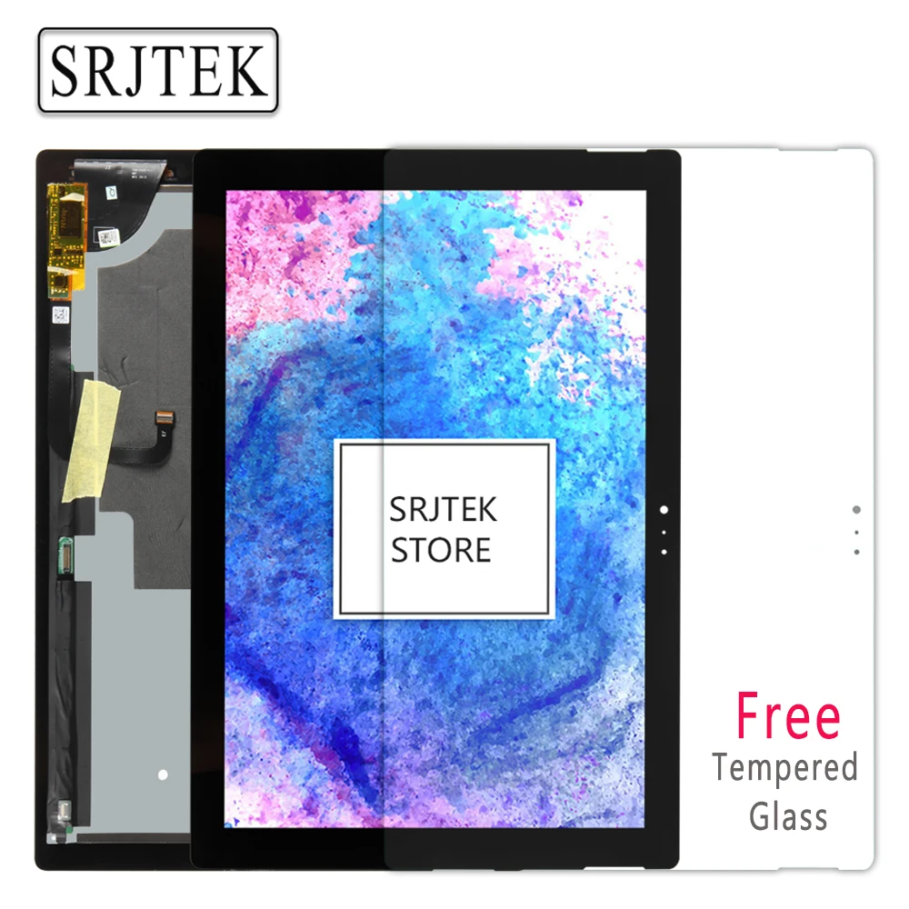 Srjtek Parts for Microsoft Surface Pro 3 LCD Screen Touch Digitizer Display Pro3 (1631) Panel TOM12H20 V1.1 LTL120QL01 003 brand original for microsoft surface pro 3 1631 tom12h20 v1 1 ltl120ql01 003 lcd display touch screen digitizer panel