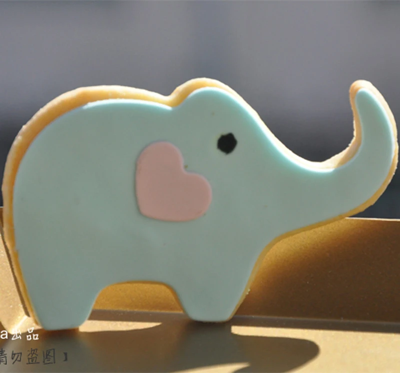 Dumbo éléphant Cookie Pâtisserie Biscuit Cutter Icing Fondant Pâtisserie Cuisine Mignon 