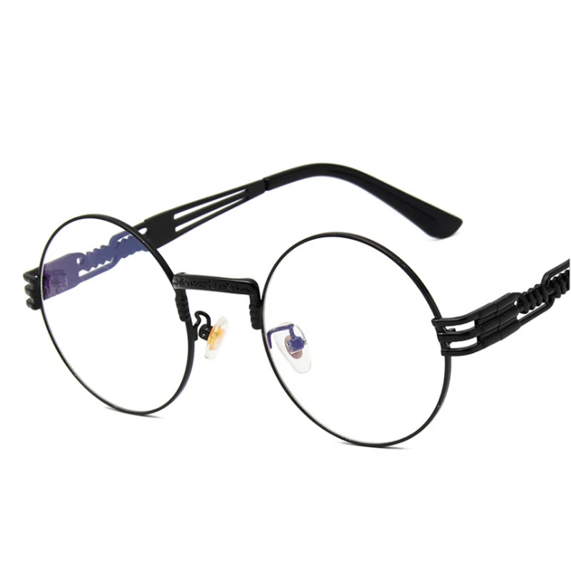 7 Новинка, ретро солнцезащитные очки для мужчин и женщин, круглые металлические очки, панк Солнцезащитные очки, индивидуальные хипстерские солнцезащитные очки - Цвет линз: 7