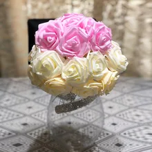 10 шт. 8 см ПЭ пены розы Искусственные цветы невесты Букет DIY Скрапбукинг свадебные домашний Декор Искусственный цветок Роза