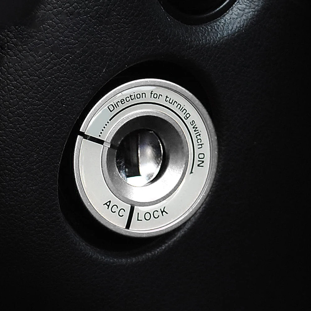 Aluminum Alloy Ignition Key Ring ignition switch cover case For VW AUDI