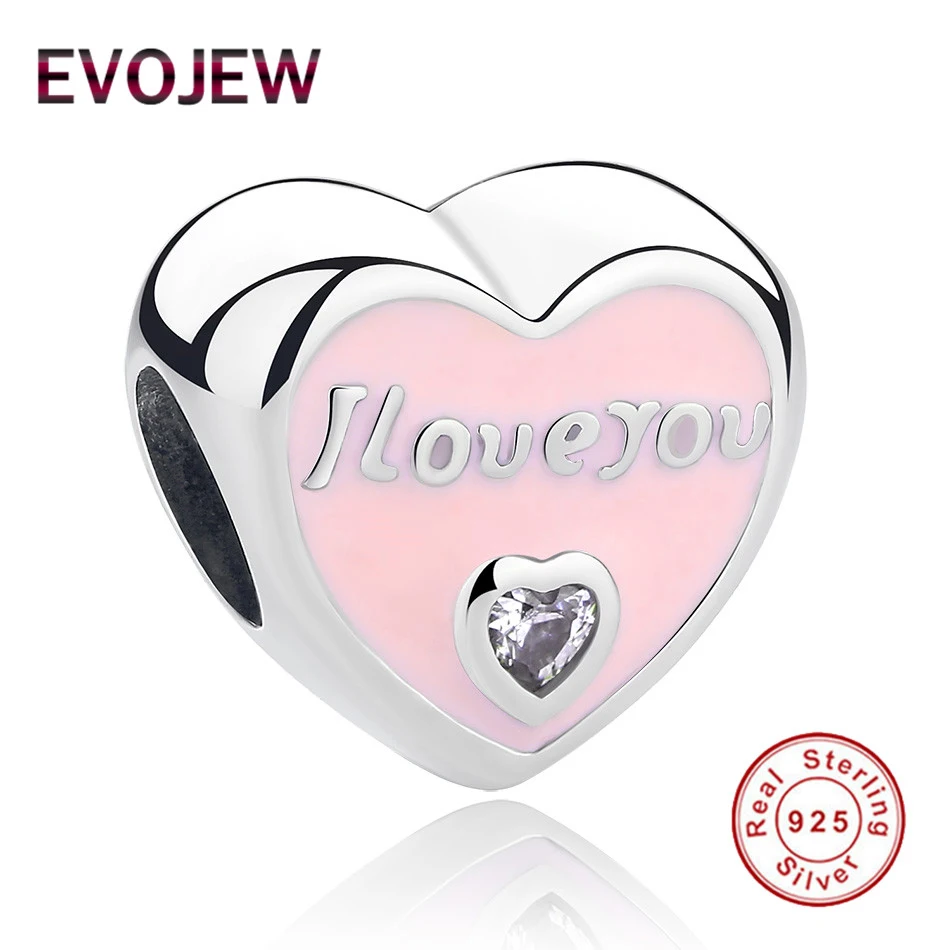 

BELAWANG Real 925 Sterling Silver Love Heart Beads Fit Original Charms Bracelets For Women Authentic S925 Jewelry Accessories