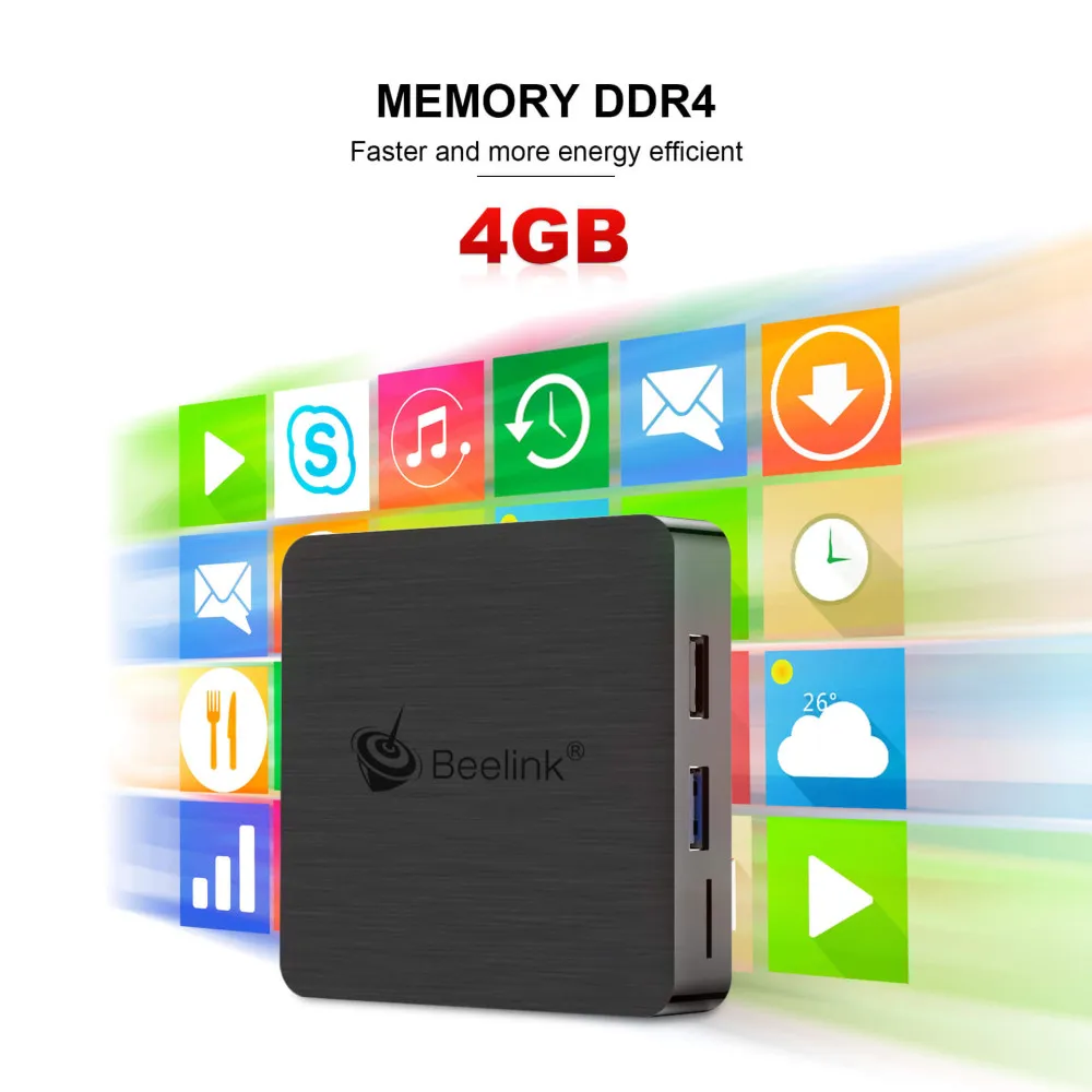  Beelink GT1mini - 2 Smart TV Box Amlogic Android 9.0 S905X3 4GB DDR4 64GB ROM Voice Remote 2.4G+5.8