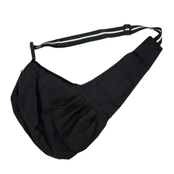 

TFBC-Cute Pet Dog Cat Puppy Strap Sling Single-Shoulder Bag Carrier Holder Tote L - Black