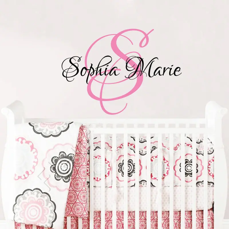 Wall Sticker Nursery Customized Babys Name Vinyl Wall Decal Kids