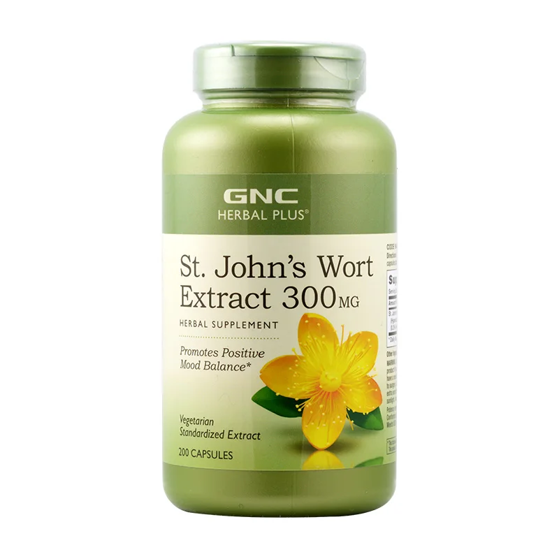 Free Shipping St.John's Wort Extract 300 mg Promotes positiue mood balance 200 pcs Free Shipping St.John's Wort Extract 300 mg Promotes positiue mood balance 200 pcs