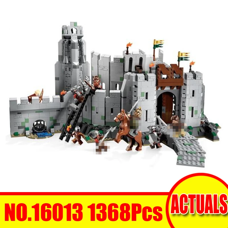 

Lepin 16013 1368Pcs Movie Figures Battle Of Helm's Deep Building Blocks Bricks Toys For Children Gift Set Model Compatible 9474