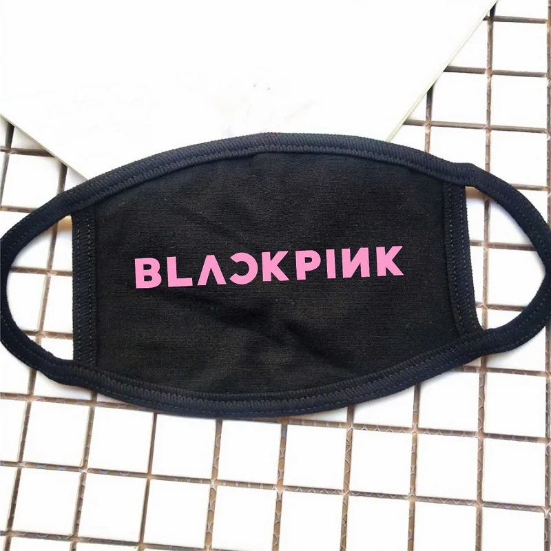 

Kpop Blackpink Black Pink Cotton Face Mask Rose Lisa Jisoo Jennie Same Dust Proof Warm Mask New K-pop