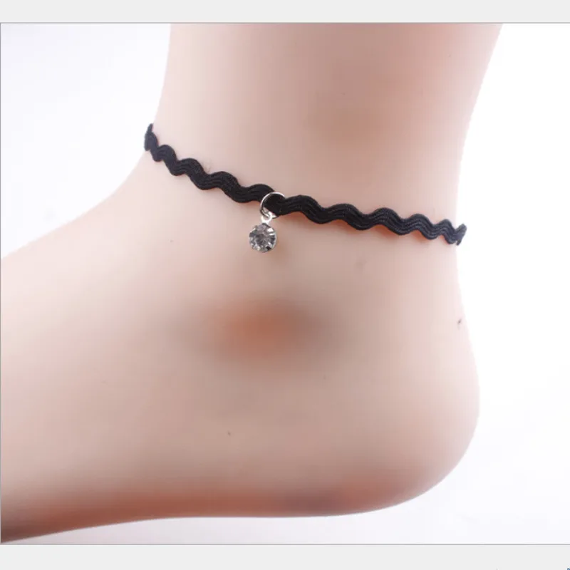 

Anklet Foot Decoration Gothic Silk Retro Flower Women's Casual DIY Anklet Suitable For Girls Used For Parties