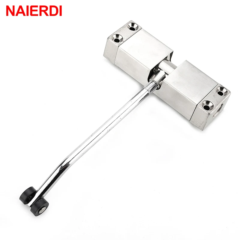 

NAIERDI Light Door Closer Fire Rated Door Channel Stainless Steel Spring Automatically Adjustable Hinges For Furniture Hardware