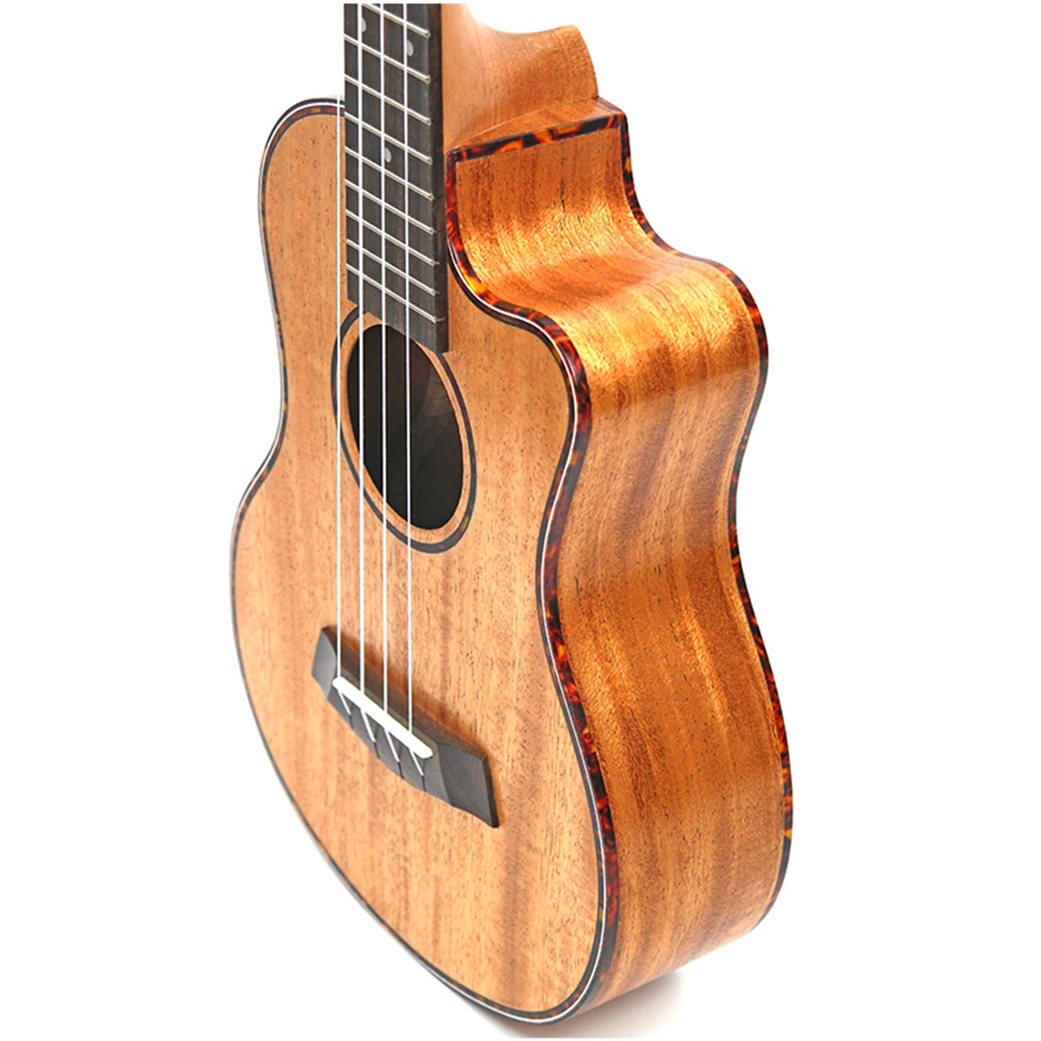 2" tenor Mahogany solid Cutaway гитара укулеле 4 струны ukelele Гавайи мини маленькая guita туристическая Акустическая гитара Uke концертная