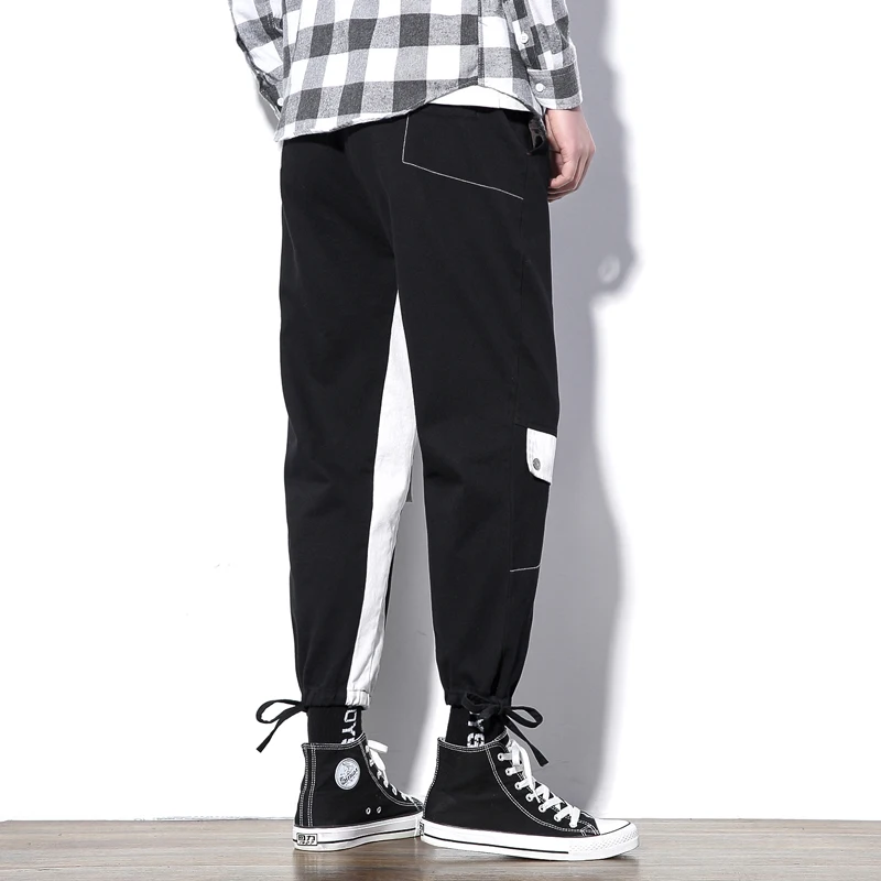 M-5XL 2019 Spring Track Pants Men Sweatpants Mens Joggers Pants Cargo Camo Tactical Harem Zipper Pants Men