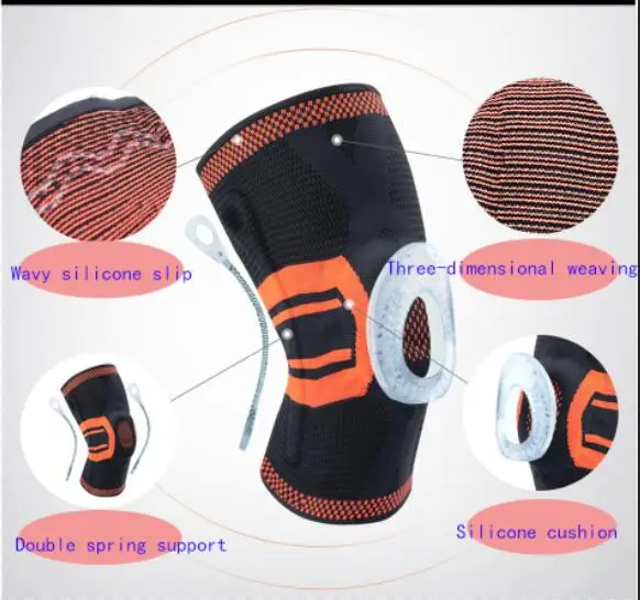 1pcs New Compression Knee Sleeve Best Knee Brace Pads Support Running Crossfit Basketball Workout Sports Kneepads