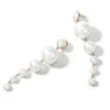 Boucles d'oreilles longues en perles d'imitation pour femmes, tendance, élégantes, créée, en chaîne, cadeau de mariage ► Photo 2/6
