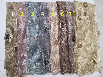 

elegant JIANXI.C-42504 Embroidered tulle fabric hot selling Embroidered tulle french net fabric