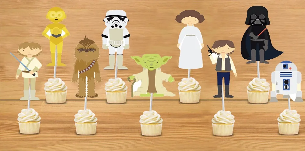 star wars cupcake toppers star wars birthday party decorations party supplies birthday party decorations kids - Star Wars Decorations star wars cupcake toppers star wars birthday party decorations party supplies birthday party decorations kids - Star Wars Decorations