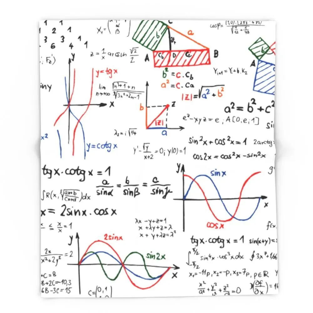 Математика обманывают Простыни 68 "x 80" Одеяло