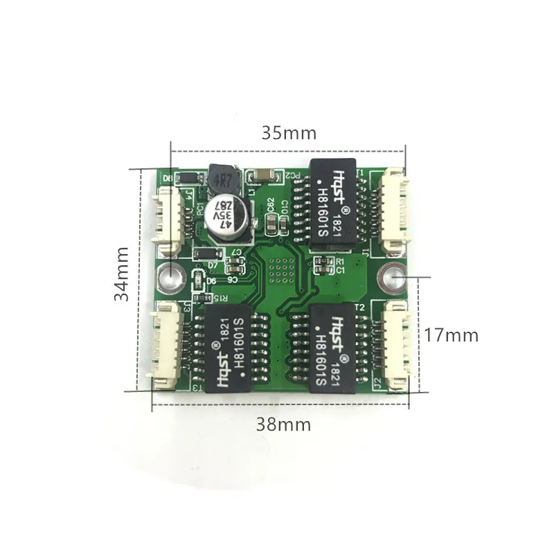 Мини pbcswitch модуль управления воспроизведением oem модуль мини Размер 3/4/5 сетевые порты коммутаторы печатной платы мини-модуль-коммутатор 10/100 Мбит/с - Цвет: 3 port1