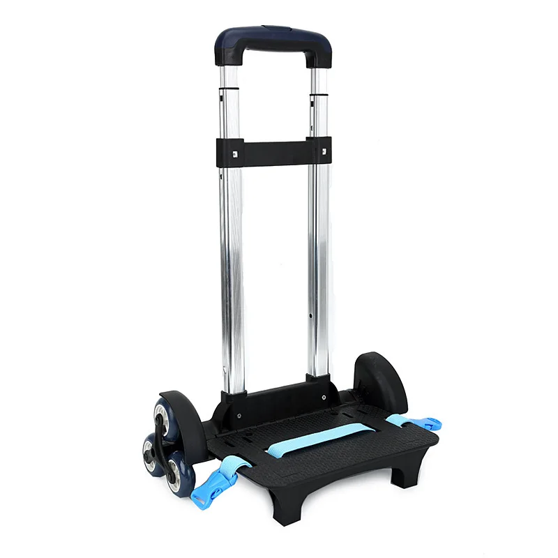 3 Wheel Fold Pull Rod Bracket Roll Cart Trolley School Bags easy climb the stairs,Trolley School Bags