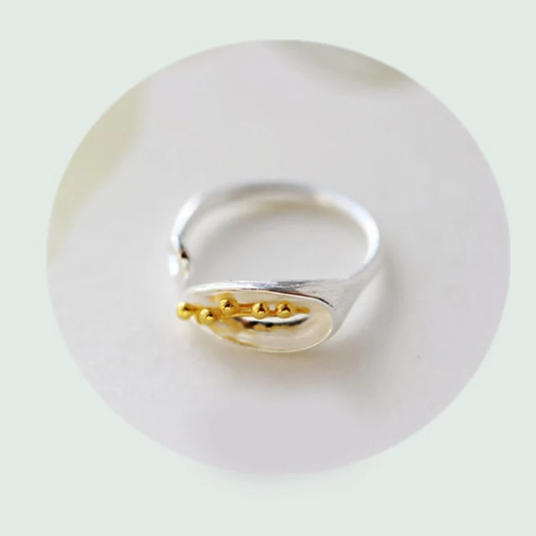 

DreamySky Gold Color Morning Glory Flower 925 Sterling Silver Rings For Women Finger Ring sterling-silver-jewelry Drop Shipping