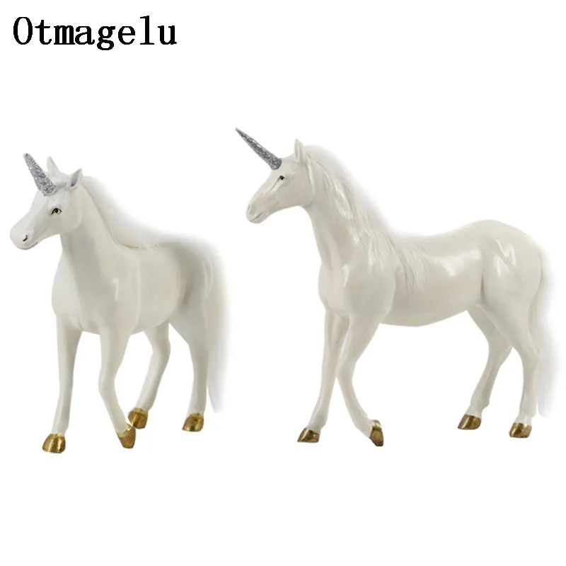 Creative unicorn Wedding Decoration Figurines Miniatures Artificial Resin Angel Ornament Vintage Home Decor Valentines Day Gifts6