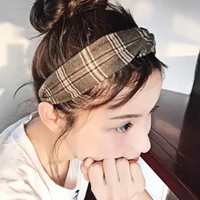 1 шт. завязанные повязка на голову литературный плед мыть уход за кожей лица волос Группа украшения для головы G0503