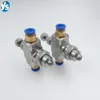 Air atomizing Nozzle Adjustable , 1/4"External Mix Flat Fan, Spray Nozzle, Siphon Round，Wide Angle 6 Holes ，Siphon Flat Fan type 2