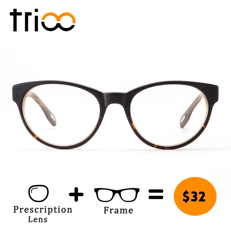 Очки TRIOO женские для близорукости качественные ацетатные оптические очки