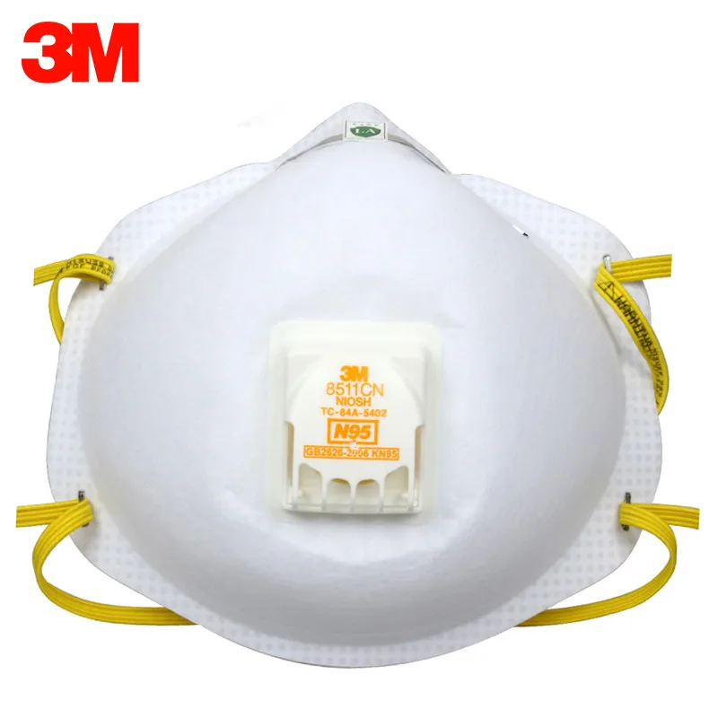 

3M 8511 Gas mask Dust Protective Anti PM2.5 Fog Haze Particulate Valved Respirator Dust-proof Industrial N95 Safety Mask