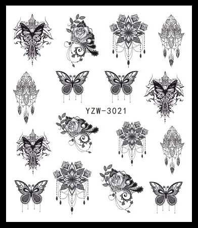 

1 PC Nail Water Sticker Feather Dreamcatcher Design For Nails Art Decal Slider Wraps Decor Tip Manicure