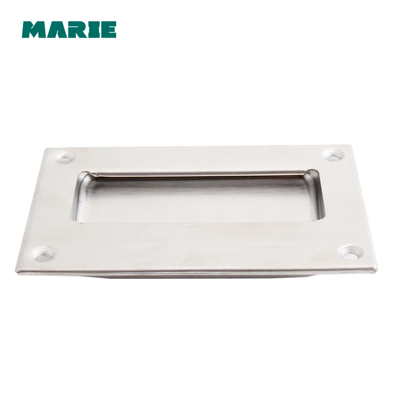 Stainless Steel Square Conceal Cabinet Handles Kitchen Pull Handle For Cabinets Office Furniture Hardware Dresser Pulls Flush
