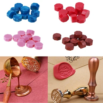

Wax Beads Copper Head Sealing Stamps for DIY Envelope Documents Sealing Wax Wedding Invitation Decorative Stamps Craft