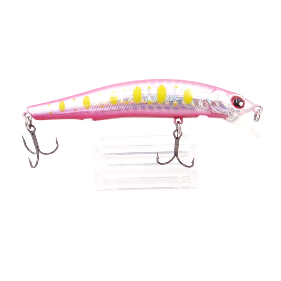 

NOEBY Freshwater Fishing 90mm Minnow Lure 10g Floating Hard Bait with VMC Treble Hooks Colorful 3D Eyes Fishing Tackle NBL9212