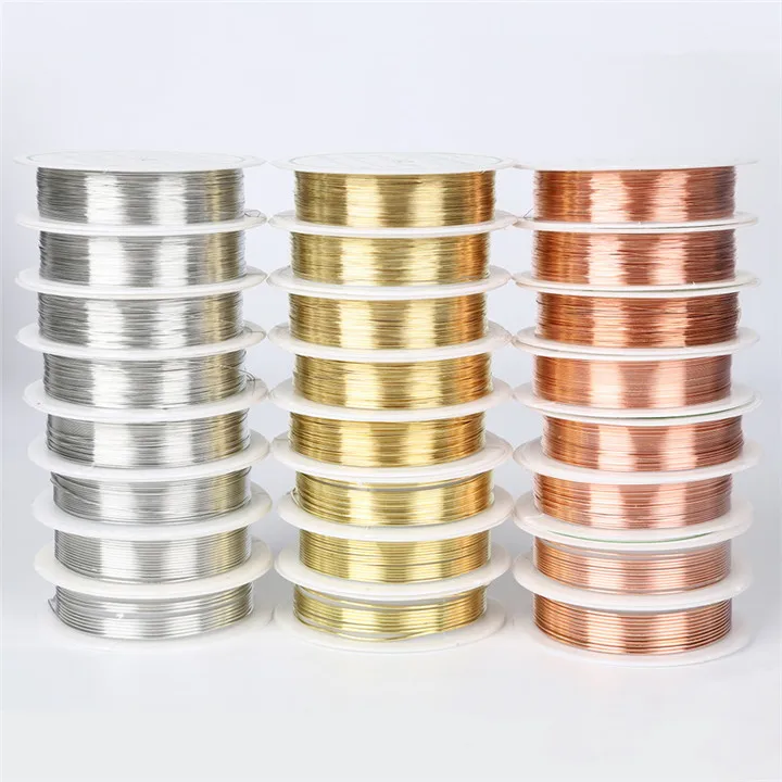 3 DIY Copper Wire For Bead Bracelet Necklace Jewelry Making Silver Gold Color Wire Rope Beading Jewelry Finding DIY Accessories