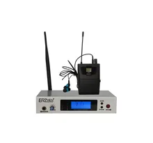 1 Pack Receivers + Wireless In Ear Monitor System, Professional Dual Channels Transmitter + lapel wireless microphone UHF 600A