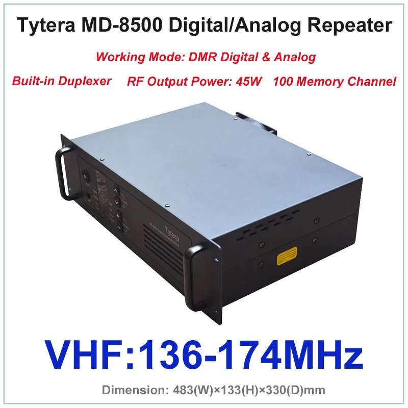 Tytera TYT MD 8500 VHF 136 174 МГц DMR цифровой и аналоговый Профессиональный ретранслятор