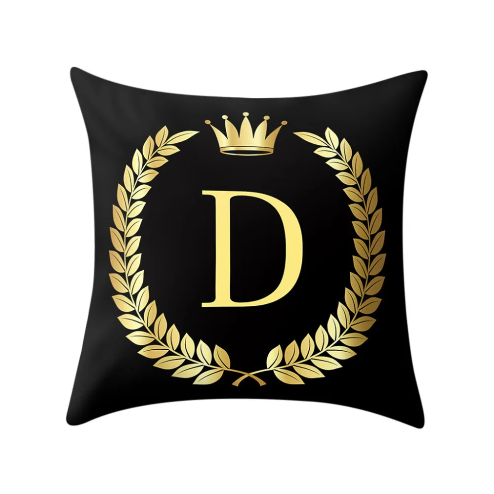 Jual A TO Z Sarung Bantal Hitam dan Emas Huruf Alfabet Dicetak Sarung Bantal Kapas Poliester Sarung Bantal Kursi Penutup rumah Online A TO Z Sarung Bantal Hitam dan Emas Huruf Alfabet Dicetak Sarung Bantal Kapas Poliester Sarung Bantal Kursi Penutup rumah