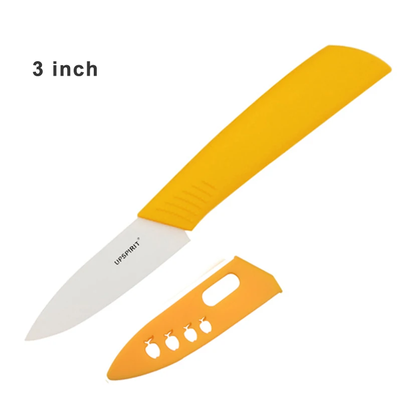 Upspirit керамический нож кухонные ножи японский шеф-поварский нож кухонные инструменты овощные универсальные ножи для очистки овощей Facas De Cozinha - Цвет: 3 Inch Yellow