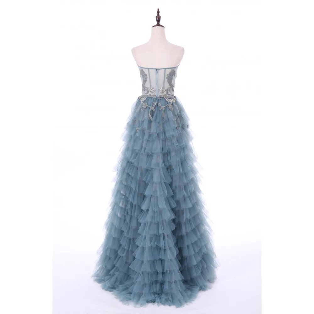 Jusere 2019 Haute Couture Реальные фотографии Иллюзия с открытыми плечами уставшая юбка Выпускные платья милые вечернее платье Лолита