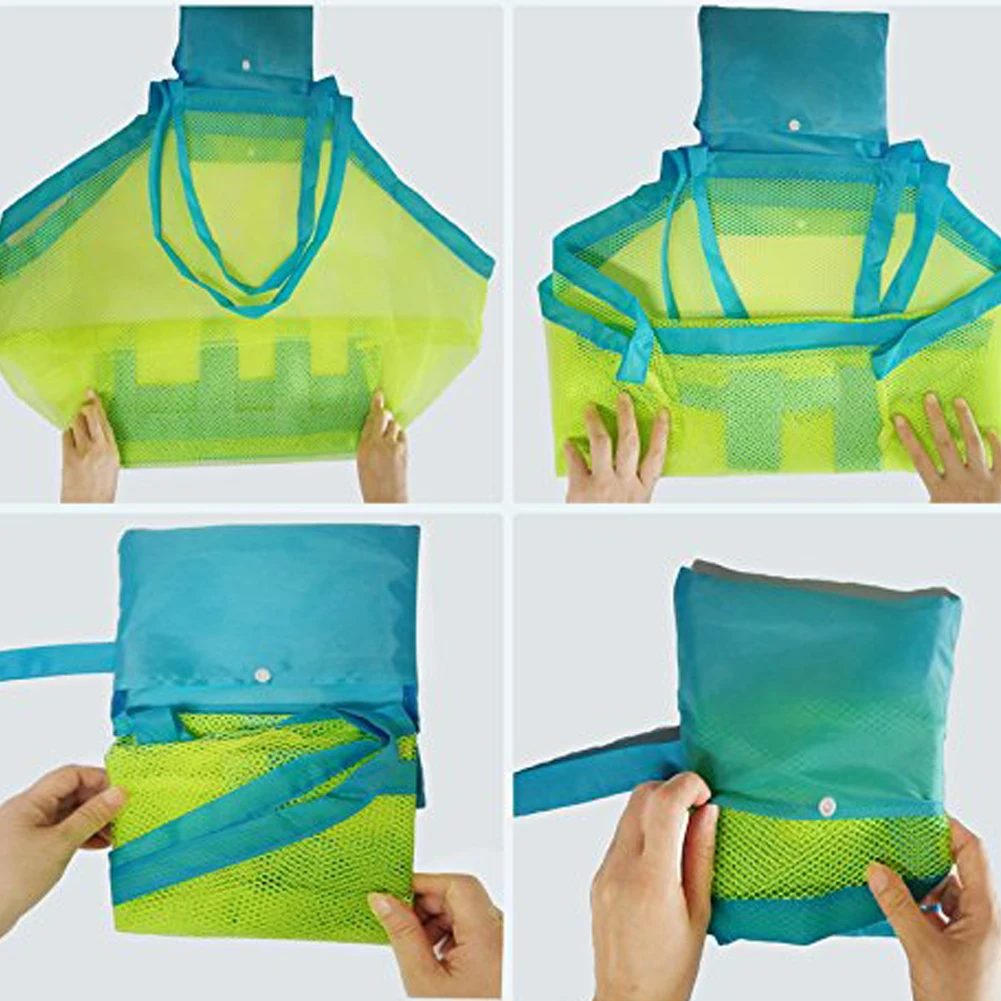 Aurora гаджеты большая пляжная сумка в сеточку открытый детские пляжные игрушки быстрая сумка для хранения песок инструмент для дноуглубления разное сетчатый мешок для хранения