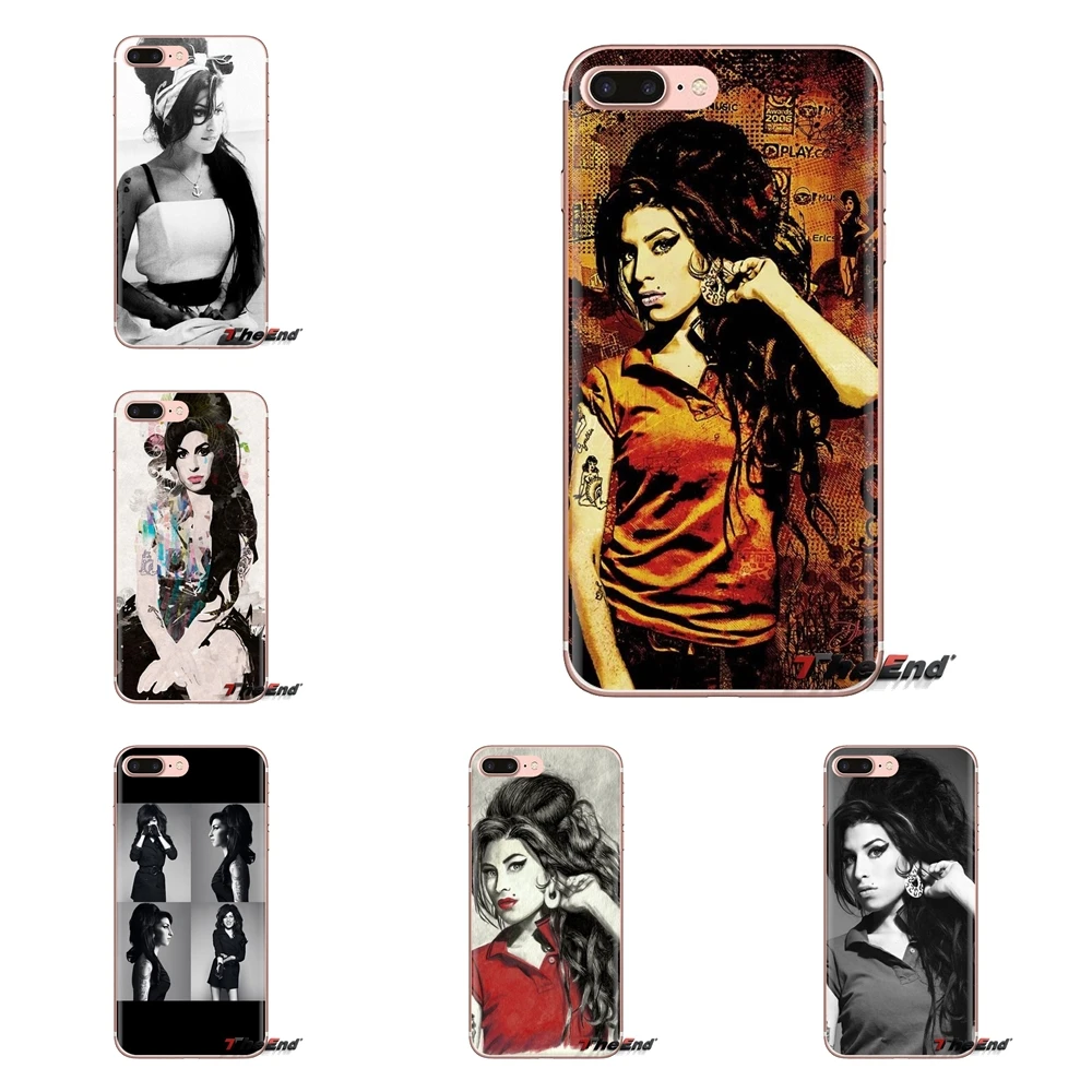 Гибридный чехол amy winehouse для Xiaomi Redmi 4A S2 Note 3 3S 4 4X5 Plus 6 7 6A Pro Pocophone F1 прозрачные мягкие