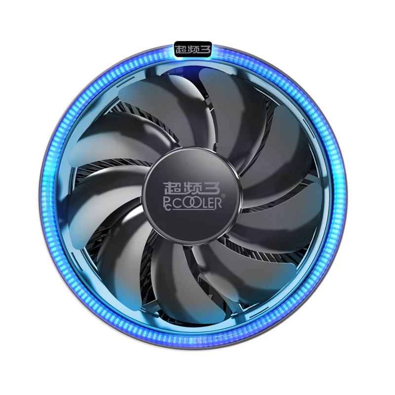 PcCooler 12cm LED Blue aperture cpu cooling fan PWM silent cpu cooler for AMD AM3 AM4 Intel 775 115X cpu cooling radiator quite