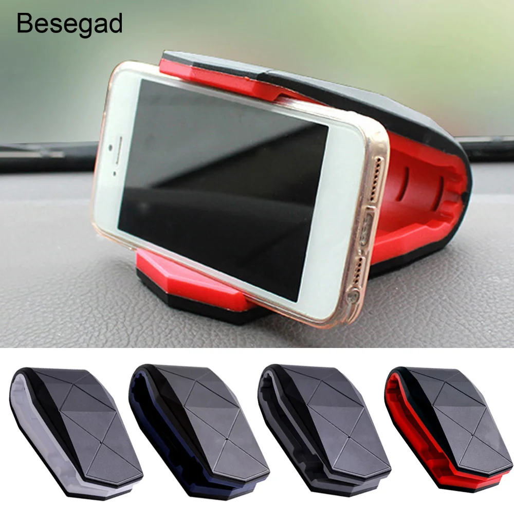 Besegad Alligator Mouth Car Mobile Cell Phone Mount Stand Holder Bracket for iPhone X 8 7 6 6S Samsung Galaxy S8 S7 Edge Xiaomi