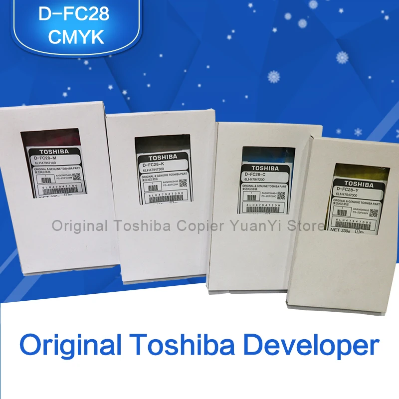 Fc28 Toshiba Копиры Запчасти разработчик d-fc28 пурпурный Голубой черного, желтого цвета один набор для fc-2330c 2830c 2820c 2530c 3530C