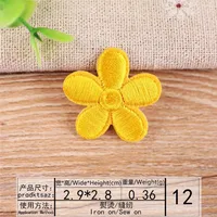 Buy 10PCS Cute Small Flower Patches Embroidery Iron On Applique Floral for Kids Bags Dress Online - Image 2