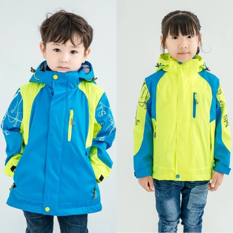 Waterproof Children Outerwear 2 Piece Clothing Sets Warm Child Coat