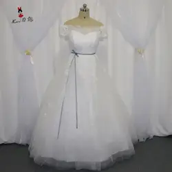 Винтаж корейский Средства ухода за кожей для будущих мам свадебное платье vestidos de Noivas плюс Размеры Свадебные Платья для женщин 2017 Кружево