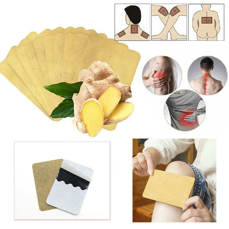 

Tradition Chinese 10PCS Ginger Detox Patch Detox Foot Patch Ginger Pads Improve Sleep Patches Beauty Slimming Patch Herbal Pads